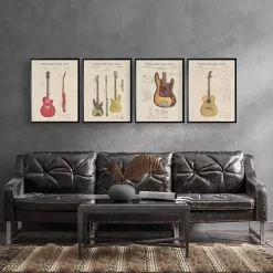 Kirklands Home Fender Guitar Framed Art Print Hot