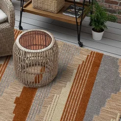 Kirklands Home Fernandina Outdoor Area Rug, 7x10 Brown Online