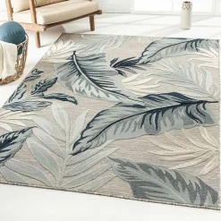 Kirklands Home Ferns and Palms Indoor/Outdoor Area Rug, 7x9