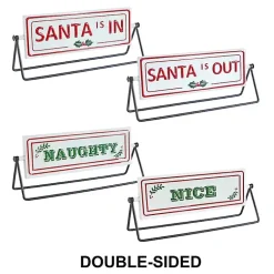 Christmas Decorations>Kirklands Home Festive Reversible 2-pc. Christmas Sign Set