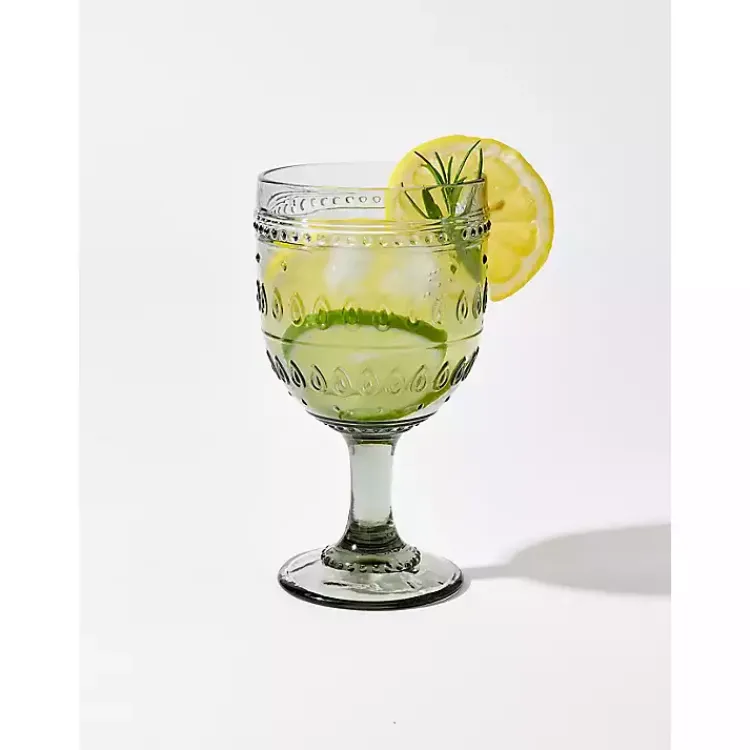 Kirklands Home Fez Wine Glasses, Set of 4 Gray Outlet
