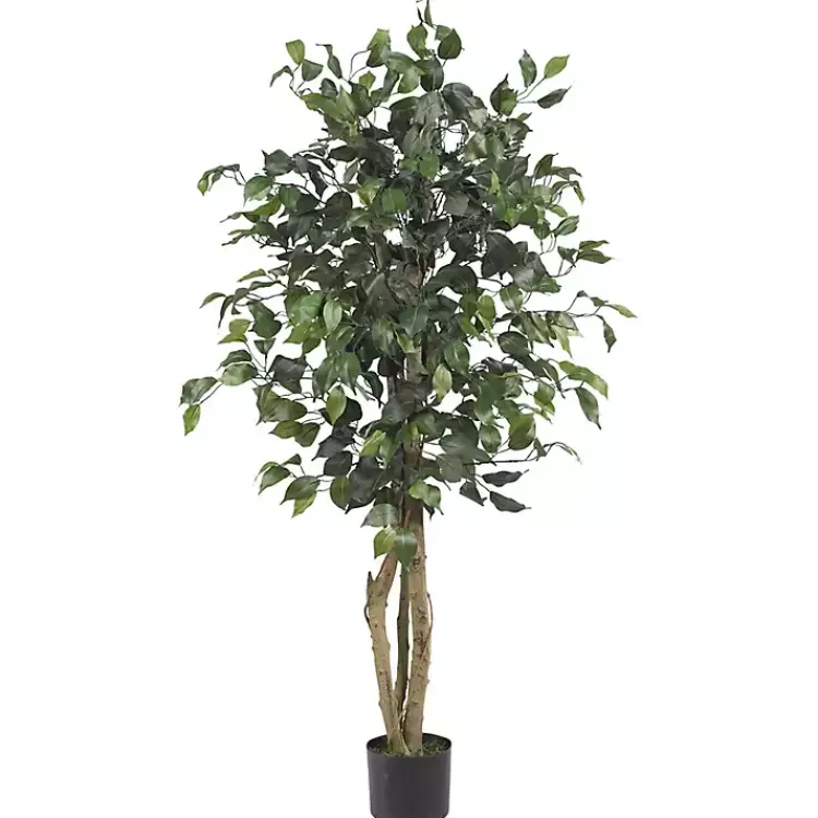 Trees & Topiaries>Kirklands Home Ficus Silk Tree, 4 ft.
