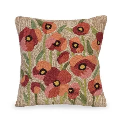 Kirklands Home Field of Dreams Hand Hooked Outdoor Throw Pillow Clearance