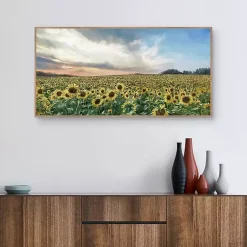 Kirklands Home Field of Gold Framed Canvas Art Print Multi