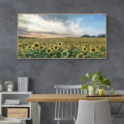 Kirklands Home Field of Gold Framed Canvas Art Print Multi