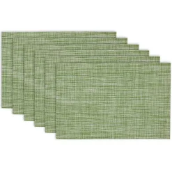 Kirklands Home Fig Tweed Placemats, Set of 6 Green