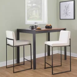 Kirklands Home Fiji Beige Upholstered Counter Stools, Set of 3 Tan Online