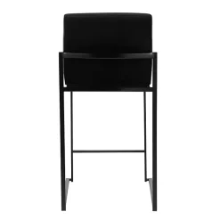 Kirklands Home Fiji Velvet Counter Stools, Set of 3 Black Best