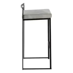 Kirklands Home Fiji Stackable Bar Stools, Set of 2 Gray Best