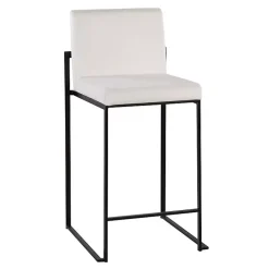 Kirklands Home Fiji Velvet Counter Stools, Set of 3 White New