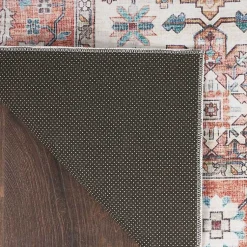 Kirklands Home Fiona Vintage Bordered Runner, 2x7 Outlet