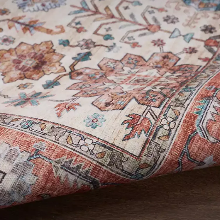 Kirklands Home Fiona Vintage Bordered Runner, 2x7 Outlet