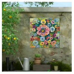 Kirklands Home Firecracker Flowers Outdoor Canvas Art Print Multi Discount