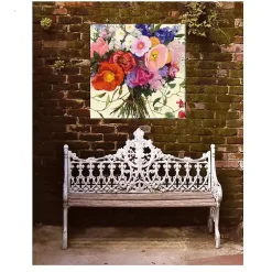 Kirklands Home First Romance Outdoor Canvas Art Print New