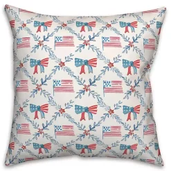Kirklands Home Flags and Bows 4th of July Indoor/Outdoor Pillow Sale