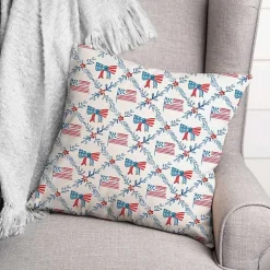 Kirklands Home Flags and Bows 4th of July Indoor/Outdoor Pillow Sale