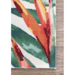 Kirklands Home Flamingo Leaf Indoor/Outdoor Area Rug, 8x10 Online