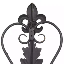 Kirklands Home Fleur De Lis Metal Cross Wall Plaque Brown Sale
