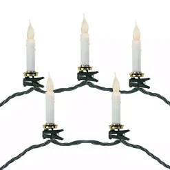 Christmas Tree Decorations>Kirklands Home Flickering LED Clip on Candle Christmas Lights