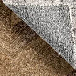 Kirklands Home Flo Vintage Medallion Washable Area Rug, 6x9 Gray Clearance