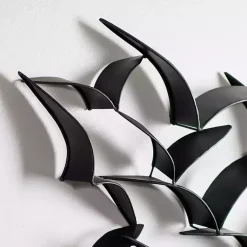 Kirklands Home Flock of Birds Metal Wall Plaque Black Clearance