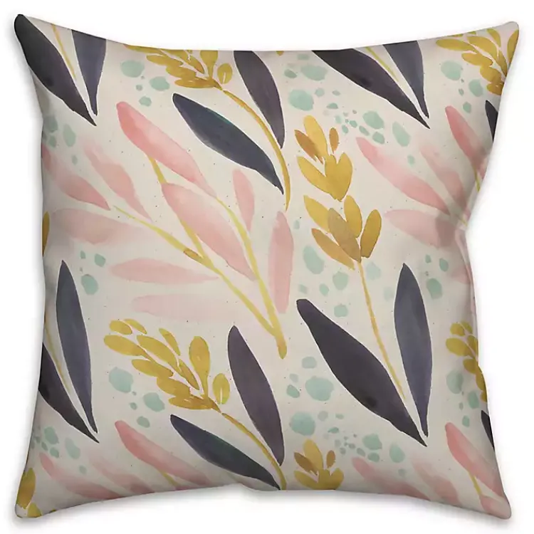 Pillows>Kirklands Home Floral and Wheat Pillow