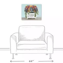 Kirklands Home Floral Bathtub Canvas Art Print Multi