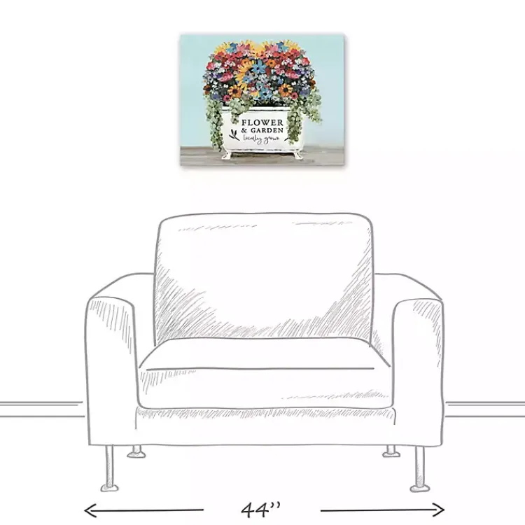 Kirklands Home Floral Bathtub Canvas Art Print Multi