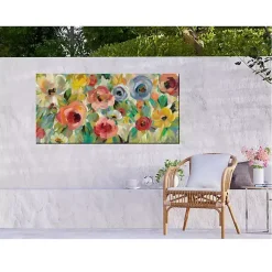Kirklands Home Floral Charades Outdoor Canvas Art Print Discount