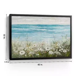 Kirklands Home Floral Coast Black Framed Canvas Art Print Online