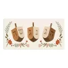 Hanukkah Decorations>Kirklands Home Floral Dreidel Trio Canvas Art Print