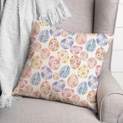 Easter Decorations>Kirklands Home Floral Easter Eggs Pillow Multi