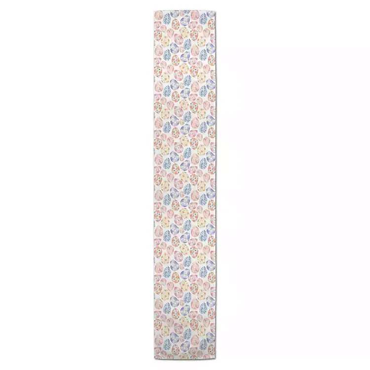 Easter Decorations>Kirklands Home Floral Easter Eggs Table Runner, 72 in.