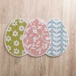 Kirklands Home Floral Eggs Coir Doormat Hot