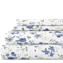 Kirklands Home Floral Farmhouse 4-pc. California King Sheet Set New