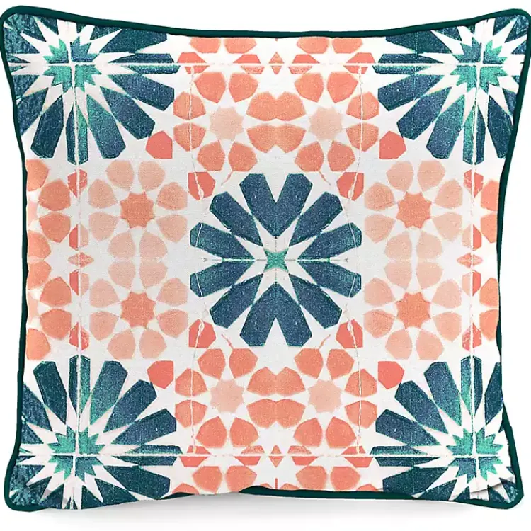 Kirklands Home Floral Find Me on the Patio Outdoor Pillow Clearance