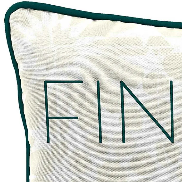 Kirklands Home Floral Find Me on the Patio Outdoor Pillow Clearance