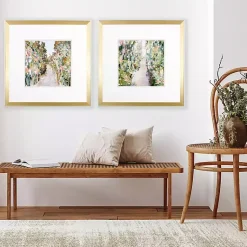 Kirklands Home Floral Garden Path Framed Art Prints, Set of