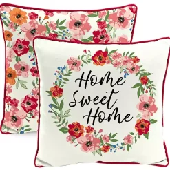 Kirklands Home Floral Home Sweet Home Outdoor Pillow Outlet