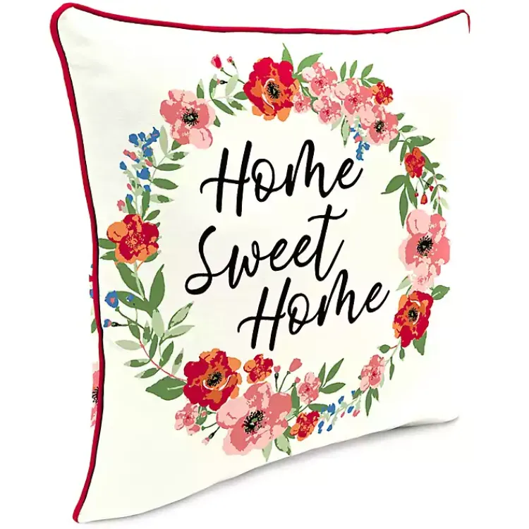 Kirklands Home Floral Home Sweet Home Outdoor Pillow Outlet