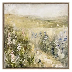 Kirklands Home Floral Meadows Framed Canvas Art Prints, Set of 2 Green Outlet