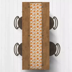 Fall>Kirklands Home Floral Pumpkin Patch Table Runner, 72 in.