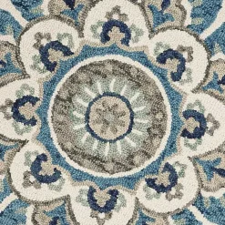 Kirklands Home Floral Round Edged Area Rug, 6 ft. Clearance