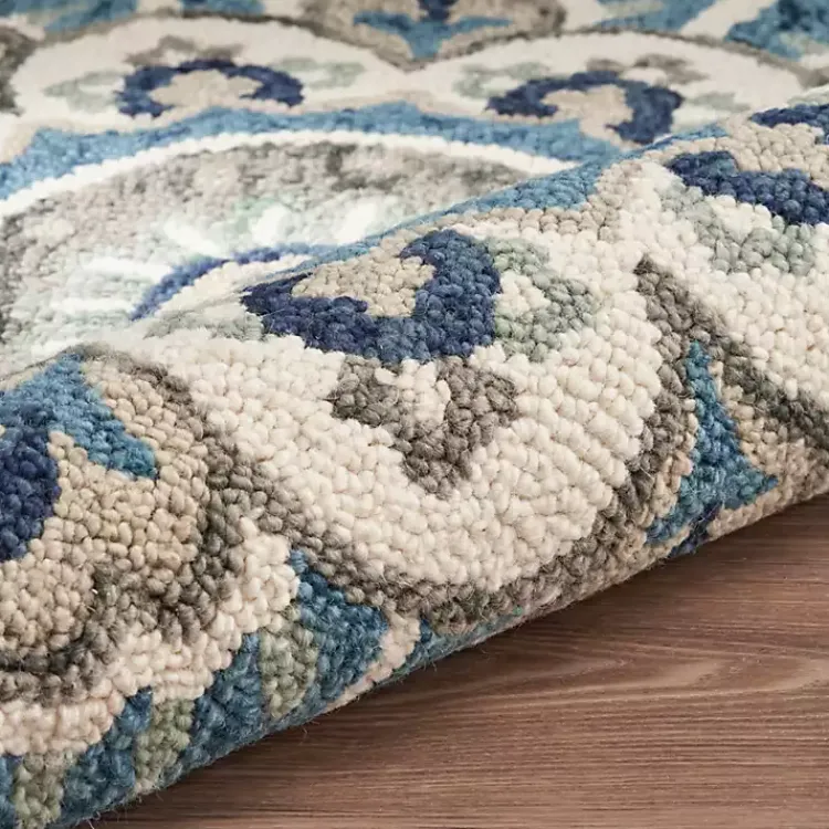 Kirklands Home Floral Round Edged Area Rug, 6 ft. Clearance