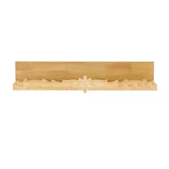 Kirklands Home Floral Scroll Natural Wood Wall Shelf Outlet