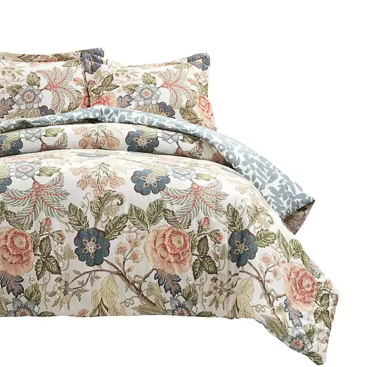 Kirklands Home Floral Sydney Reversible 3-pc. Queen Comforter Set Multi Hot