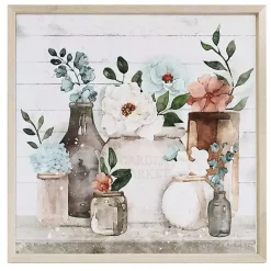 Kirklands Home Floral Vase Table Framed Art Print Outlet