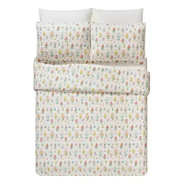 Kirklands Home Floral Wallpaper 2-pc. Twin Quilt Set