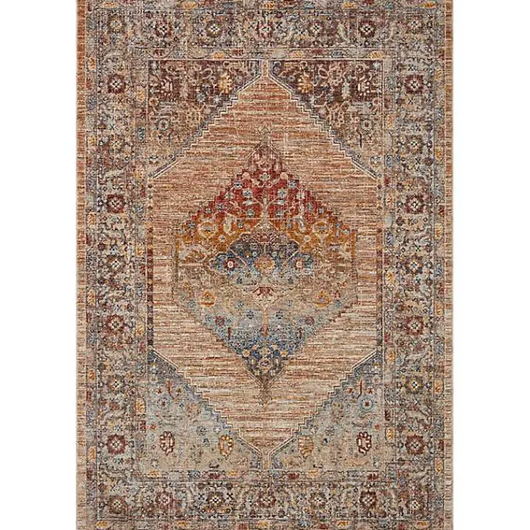 Kirklands Home Florence Sunset Medallion Area Rug, 6x9 Sale