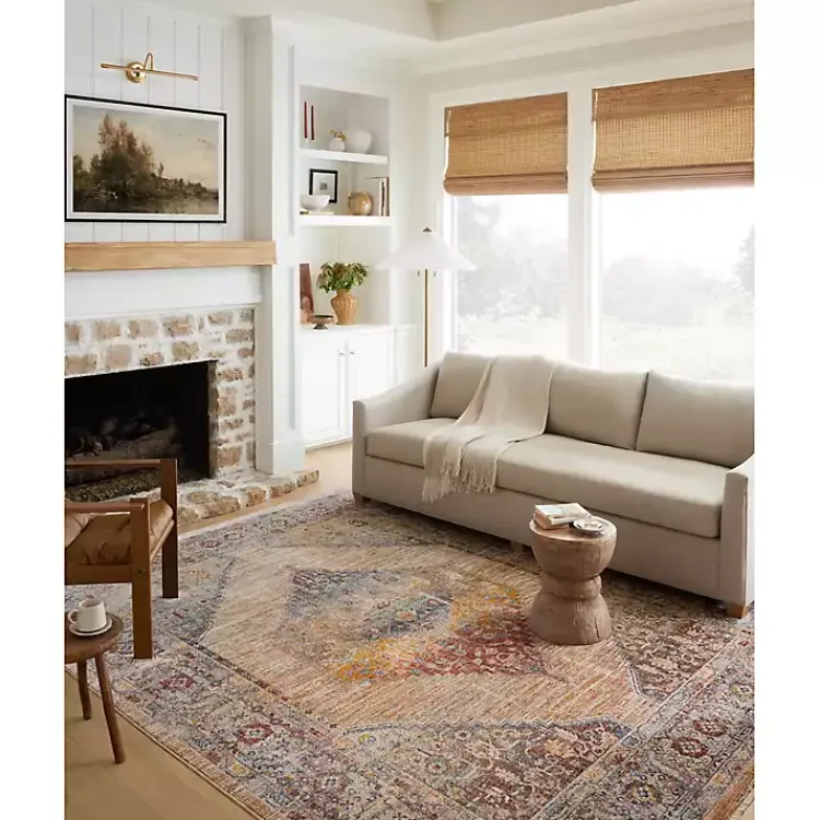 Kirklands Home Florence Sunset Medallion Area Rug, 6x9 Sale